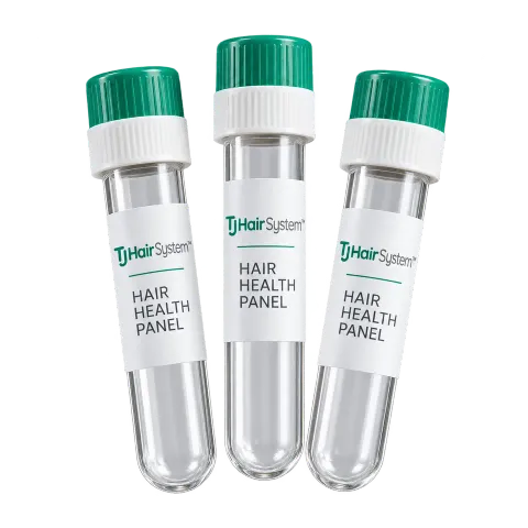Empty hair health laboratory tubes